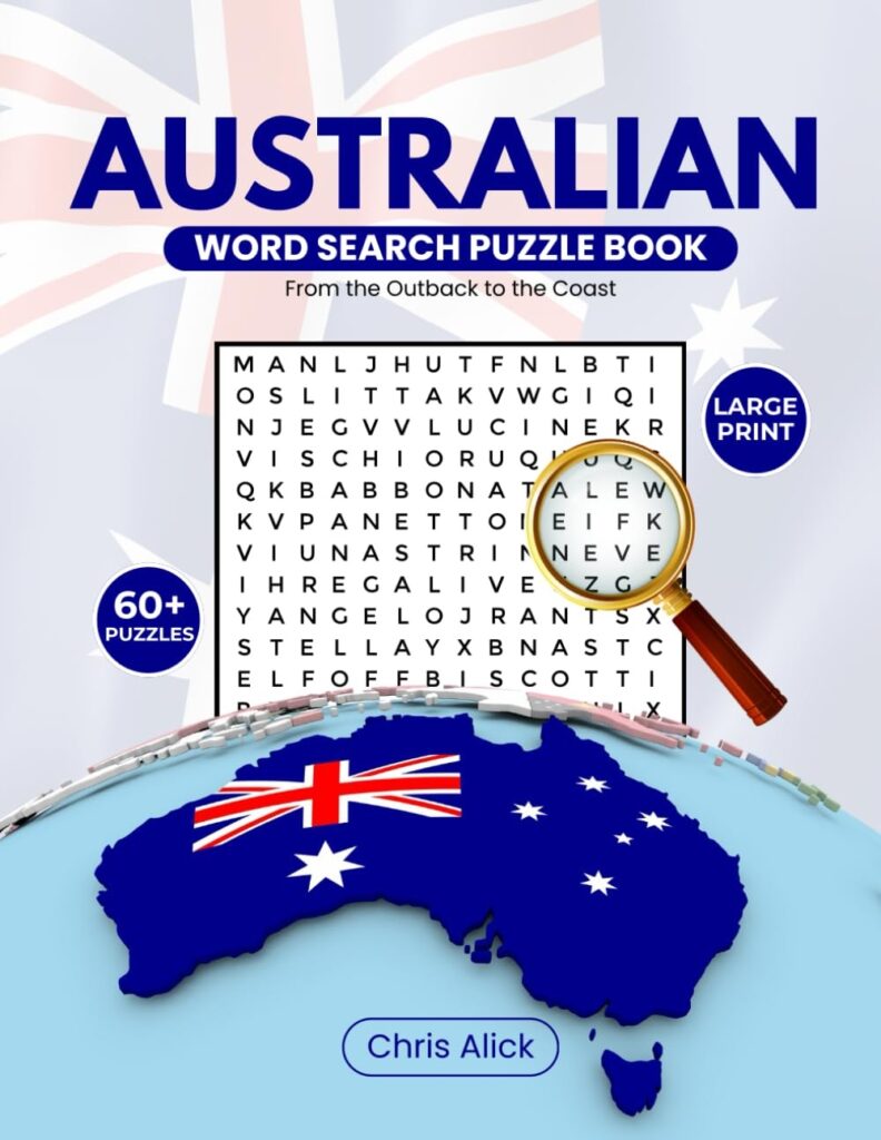 Australia word search puzzle book